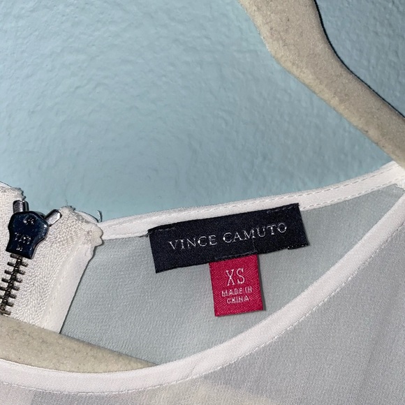 Vince Camuto Floor-Length See-Through White Dress - Picture 3 of 4